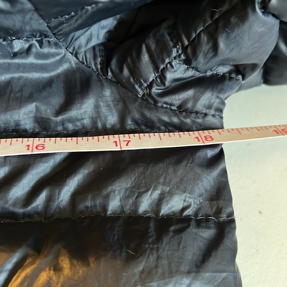 Zara Packable Down Puffer Jacket Coat Navy Blue S Hooded 90% Duck Down Warm - Picture 5 of 11